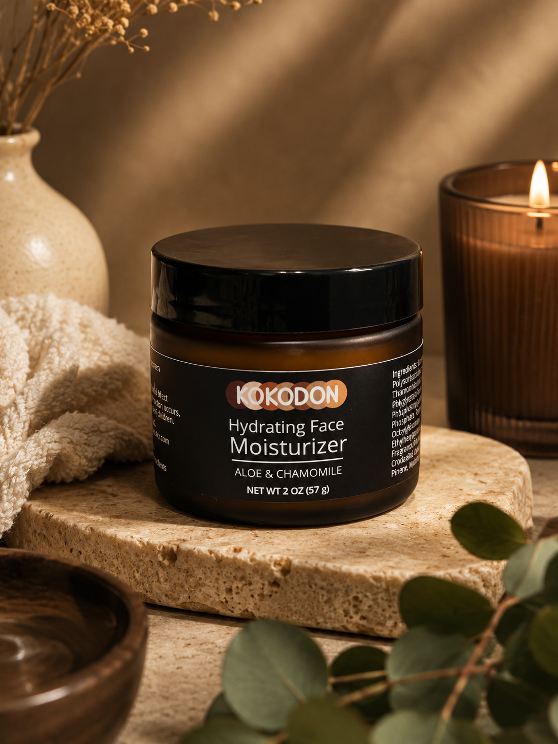 KOKODON Hydrating Face Moisturizer – Aloe & Chamomile (2 oz)